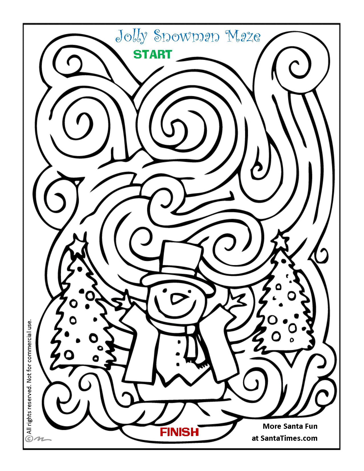Christmas Maze Coloring Pages Coloring Home