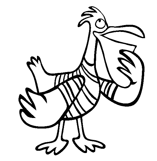 Pelican coloring page - Animals Town - Animal color sheets Pelican picture
