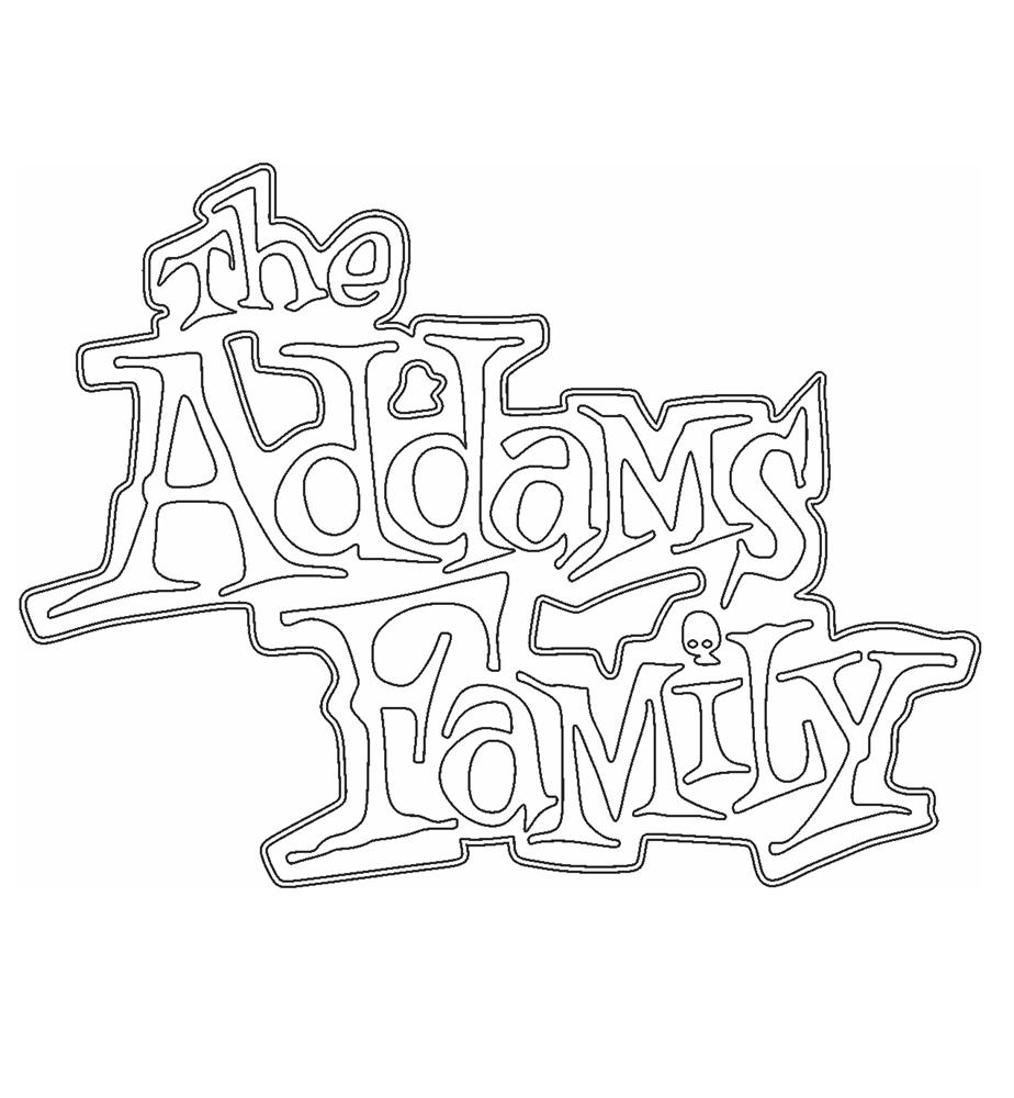 The Addams Family coloring pages - The Title