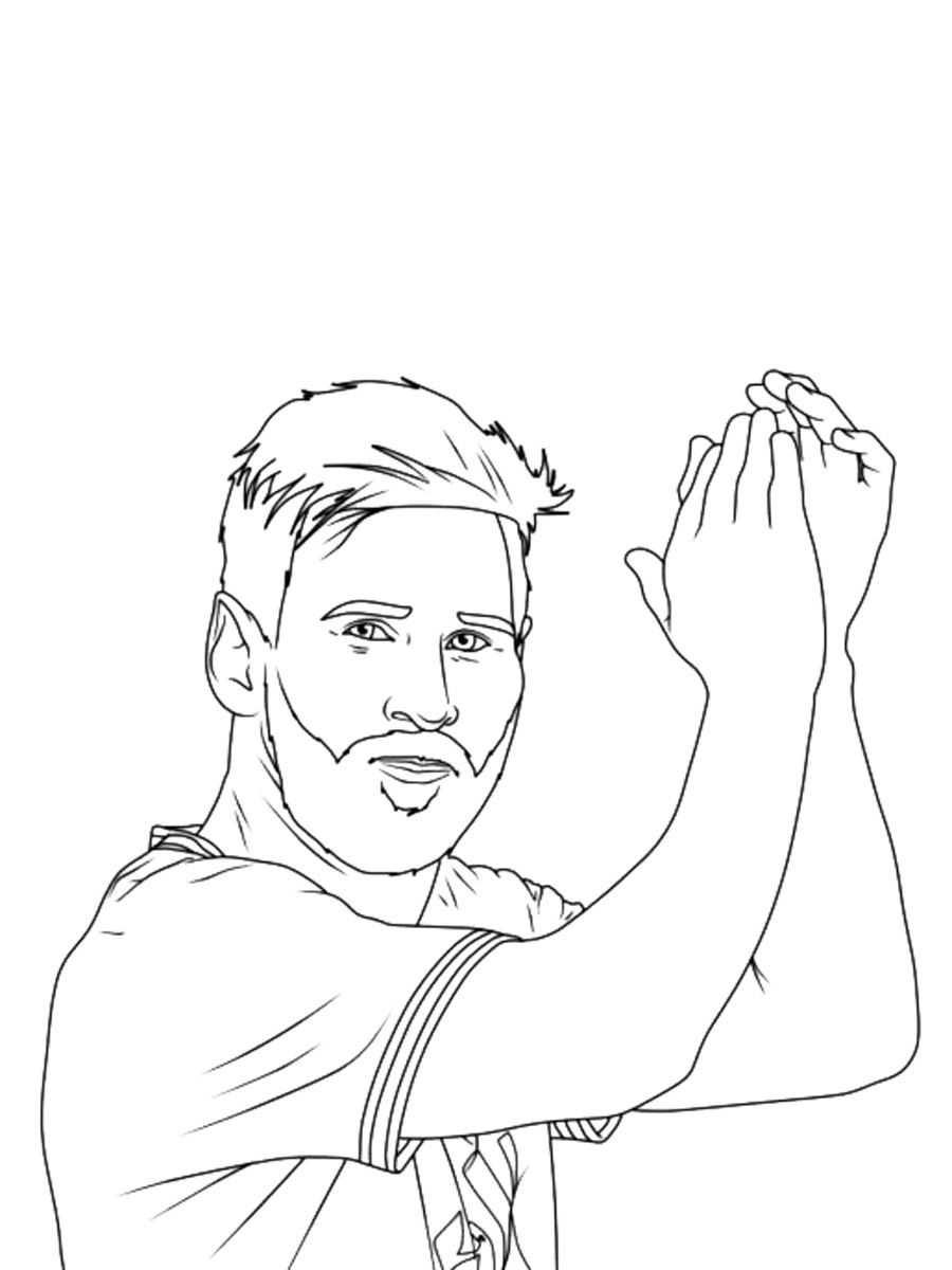 Messi coloring pages | Mini canvas art, Coloring pages, Messi drawing