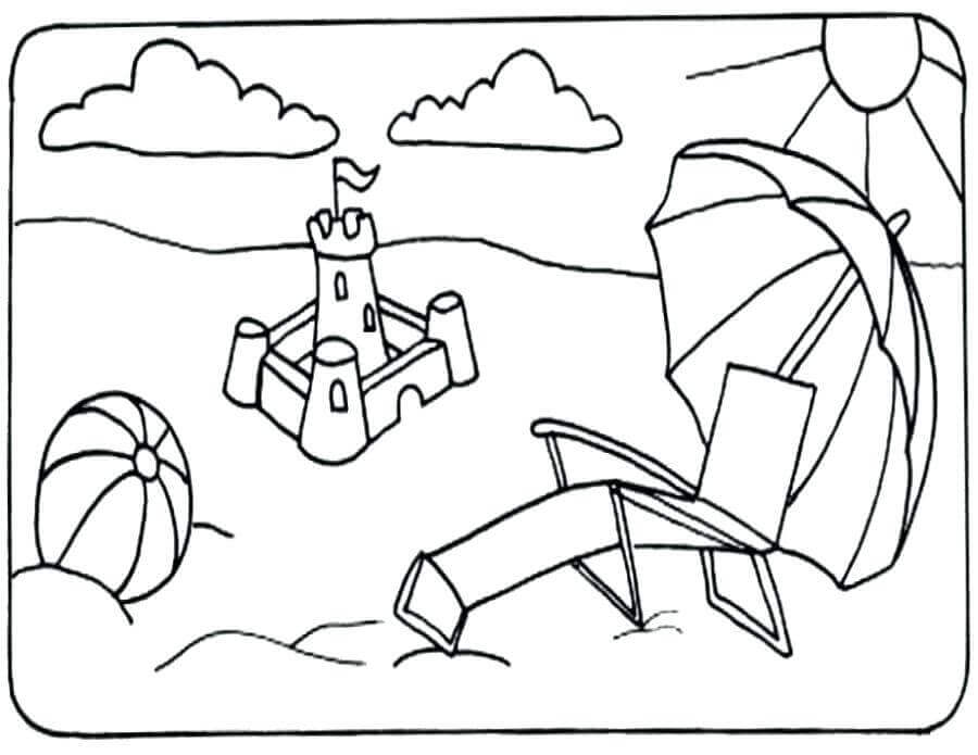 25 Free Printable Beach Coloring Pages