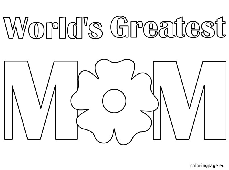 World's Best Mom Coloring Pages - Get Coloring Pages