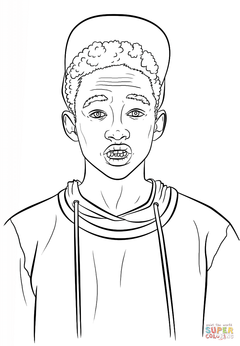 Jaden Smith coloring page | Free Printable Coloring Pages