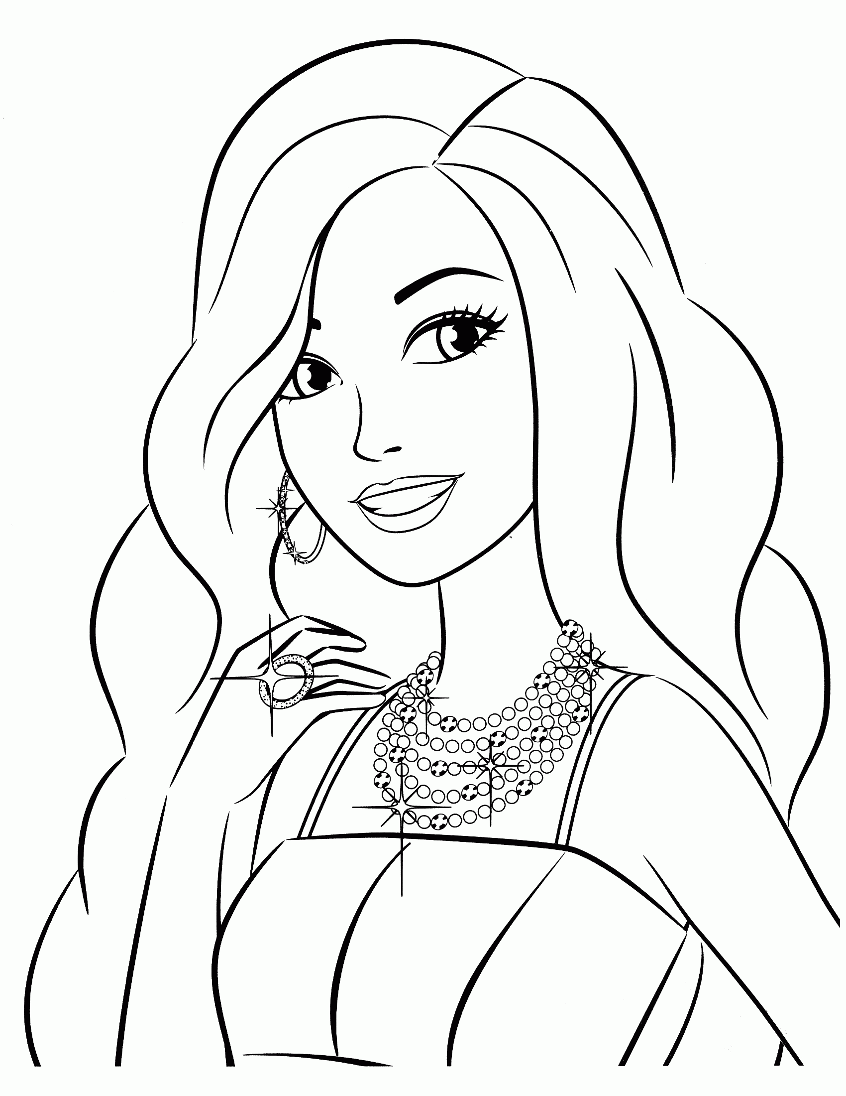Barbie Coloring Pages Printable   Coloring Home