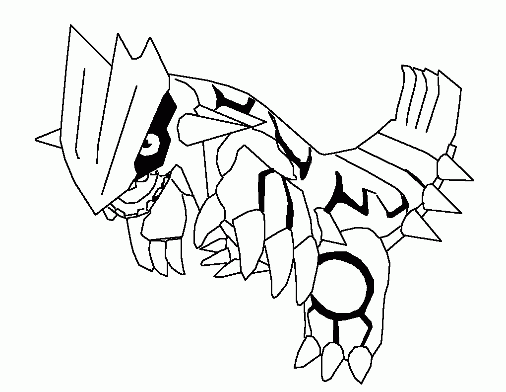 Groudon Coloring Page.