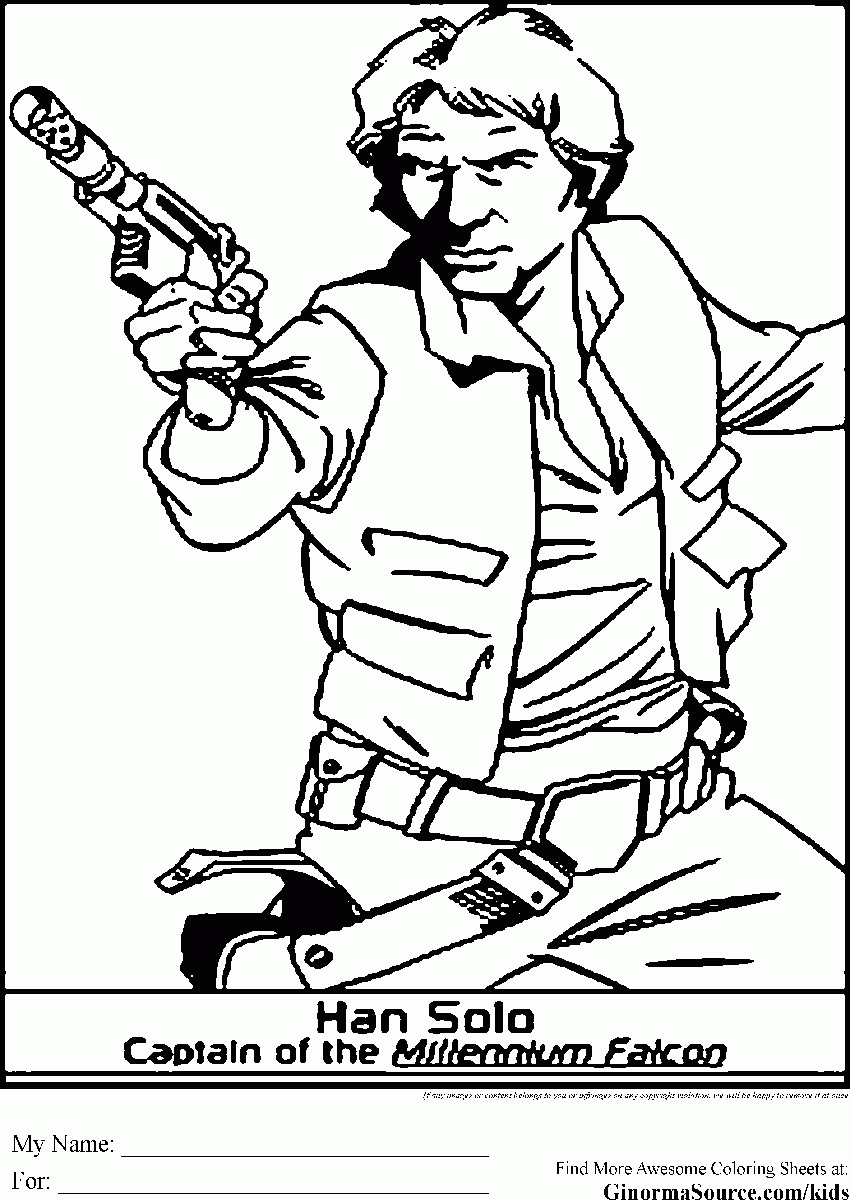 Han Solo Coloring Pages - Coloring Home