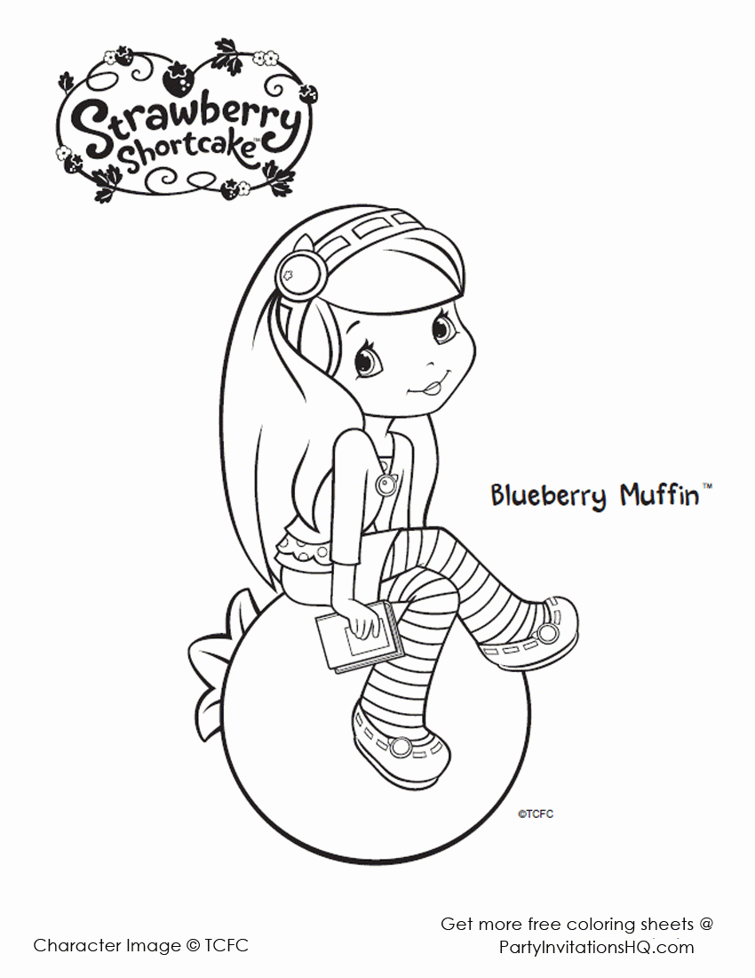 Muffin Coloring Sheet - Coloring Pages for Kids and for Adults