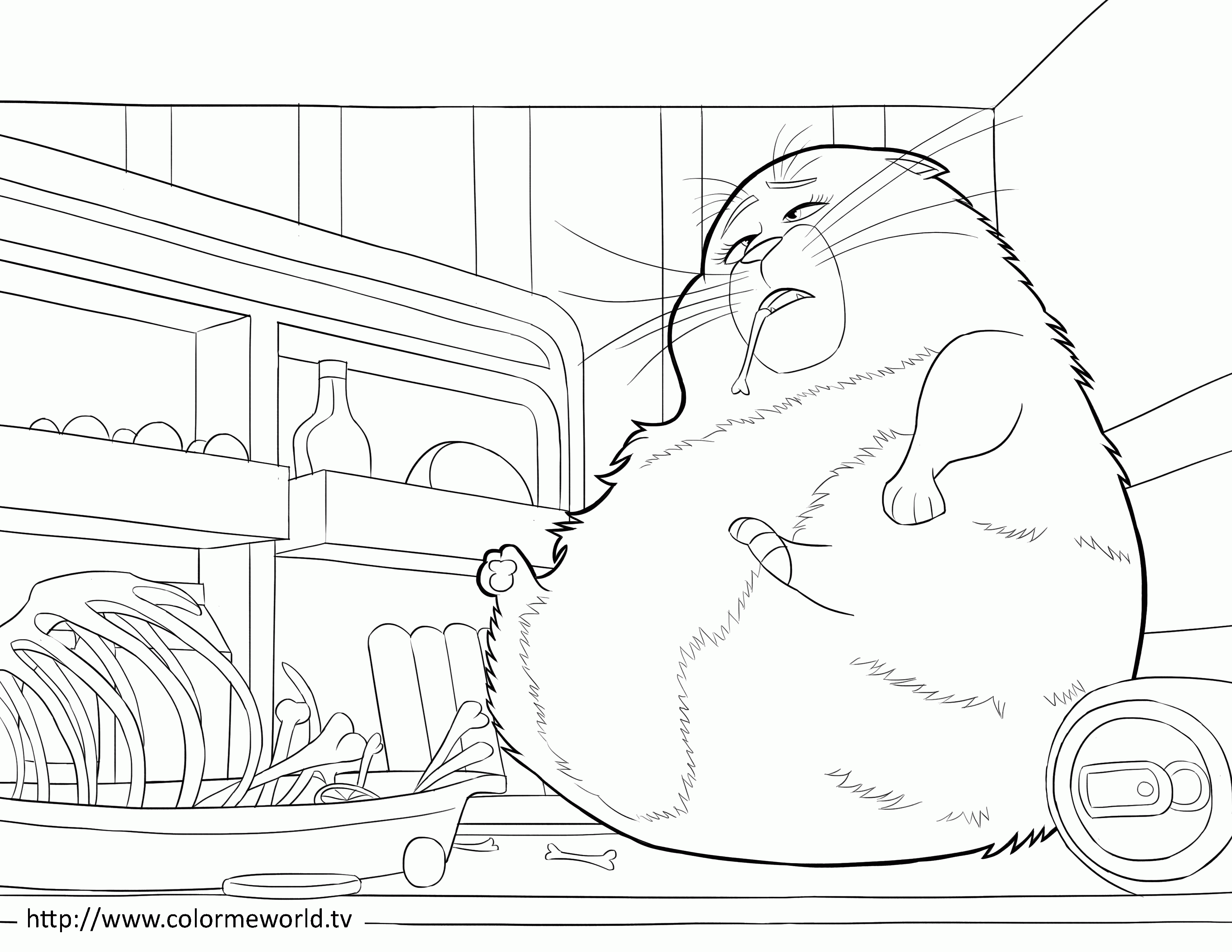 Chloe - The Secret Life Of Pets Coloring Page