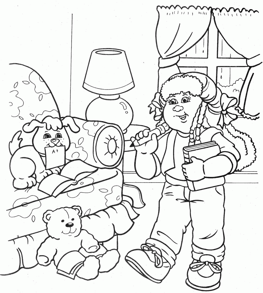 Cabbage Patch Kids Coloring Pages Bestofcoloring Com Coloring Home