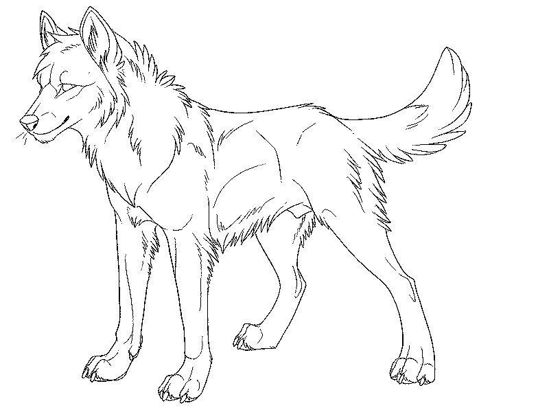 Easy Way to Color Wolves Coloring Pages - Toyolaenergy.com