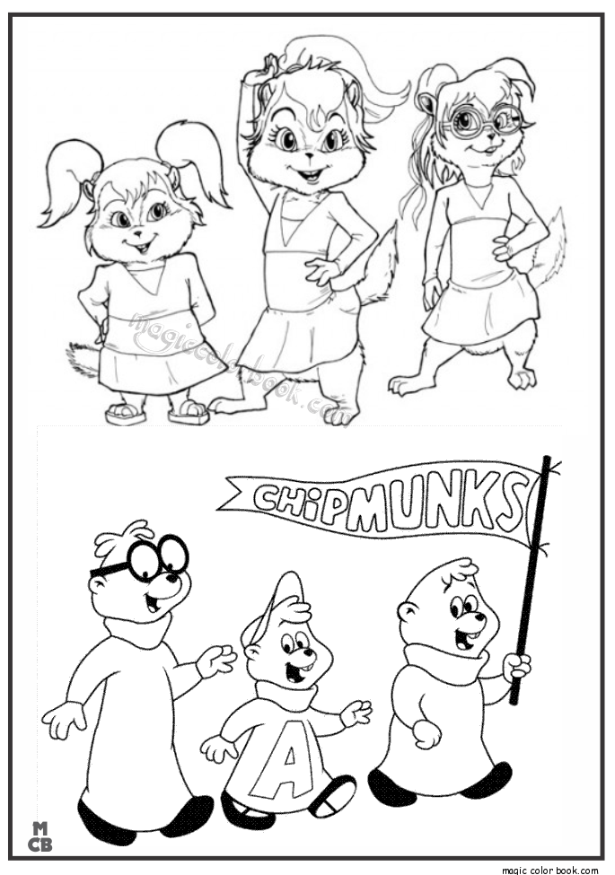 alvin and chipmunks coloring pages 04