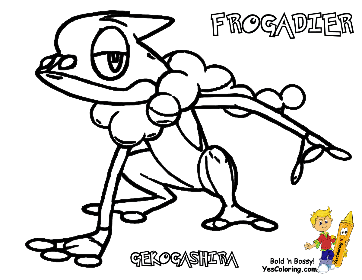 Pokemon Frogadier Coloring Pages Images | Pokemon Images