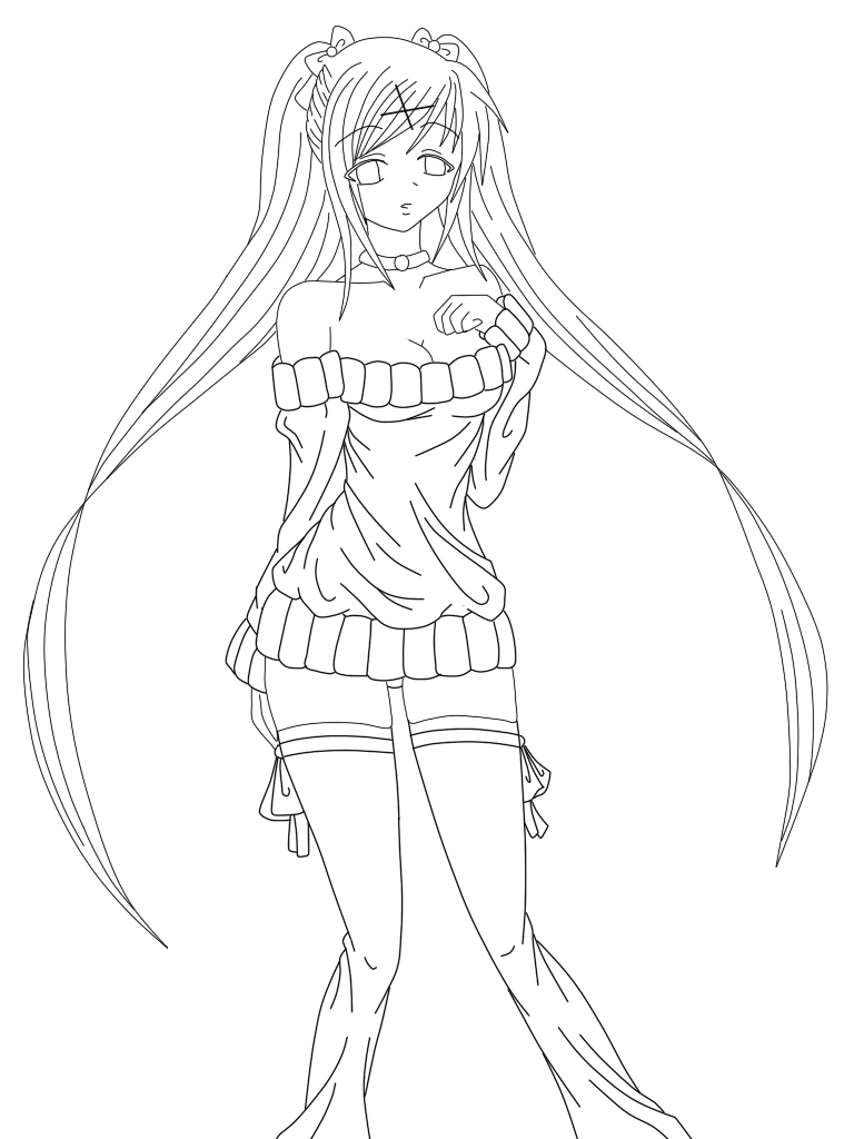 D01 Hatsune Miku Chibi Coloring Pages | Wiring Library