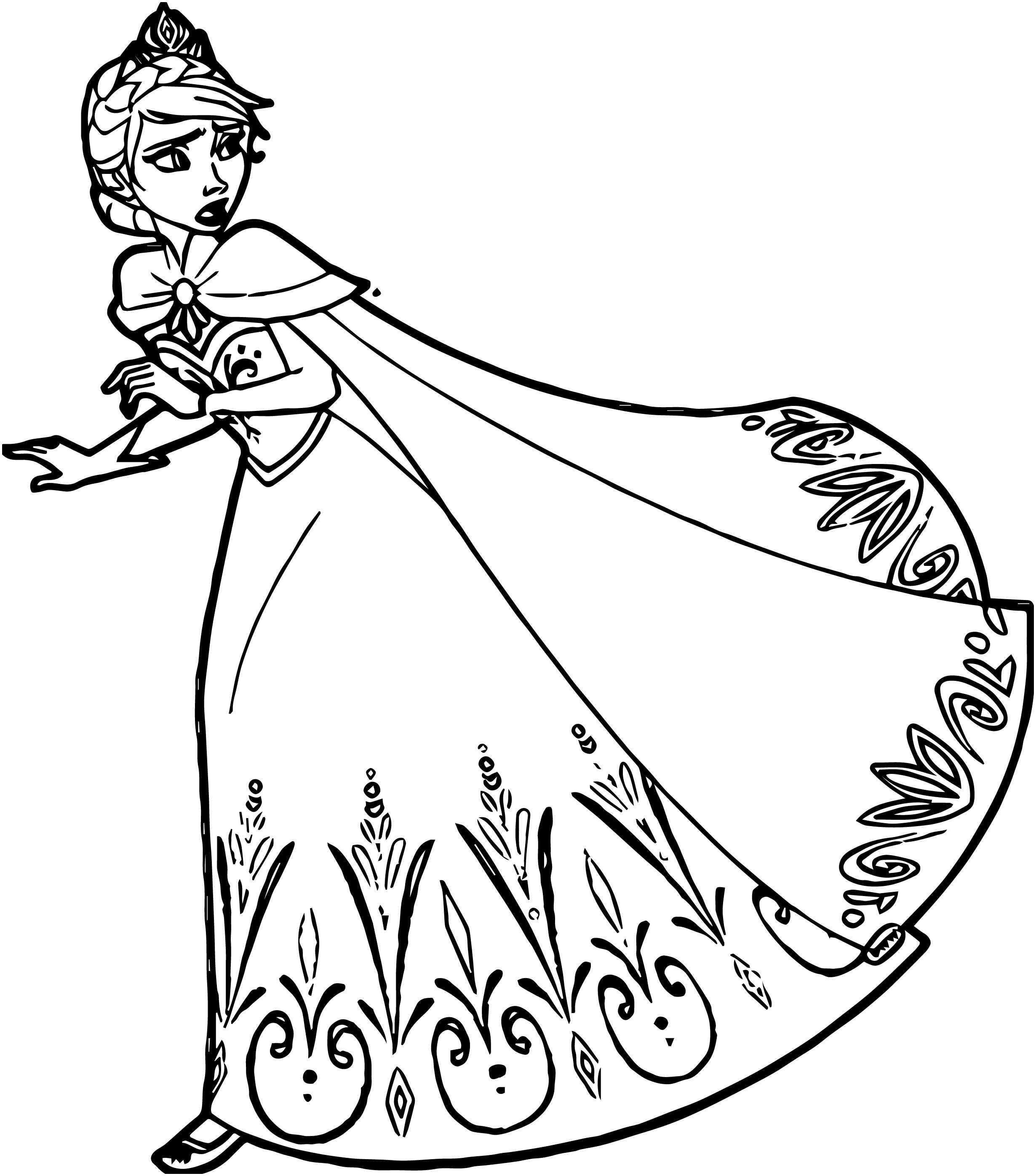 coloring ~ Free Frozen Coloring Pages Luxury Elsa ...