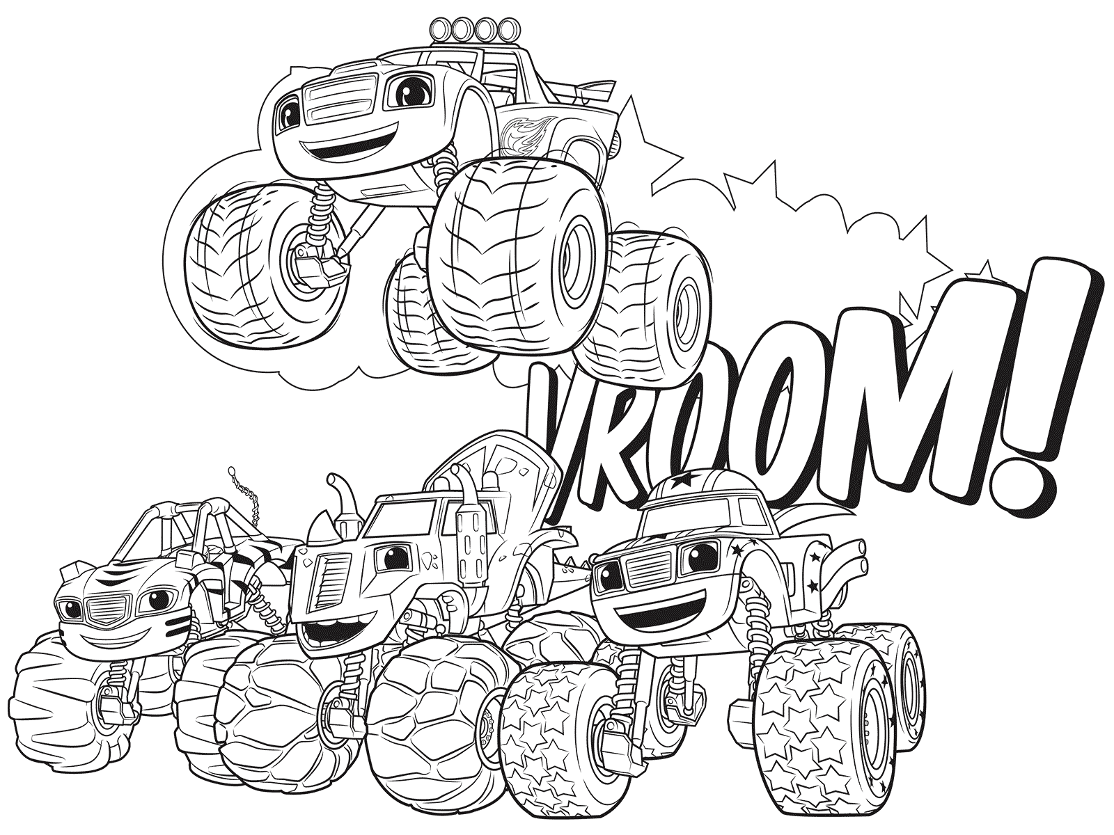 Blaze and the Monster Machines Coloring Pages - Best ...
