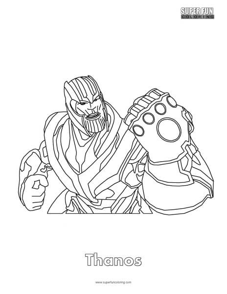 Thanos Fortnite Coloring Page - Super Fun Coloring