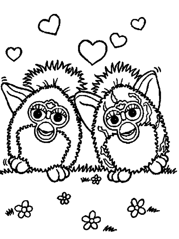 Furby Coloring Pages - Coloring Home