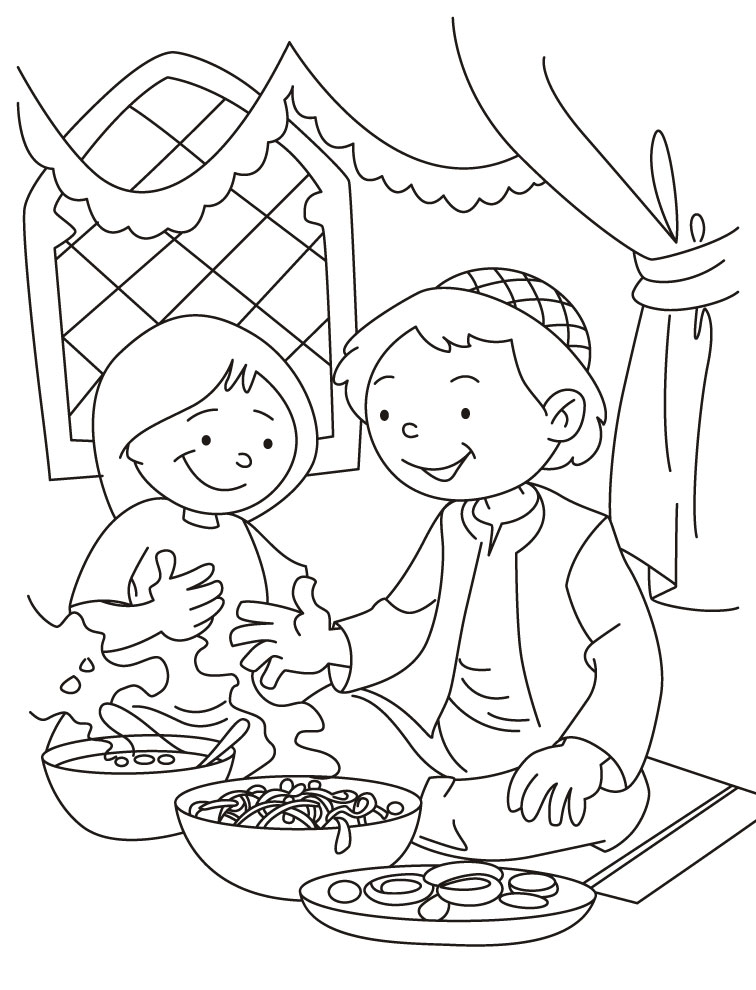 eid sheets Colouring Pages