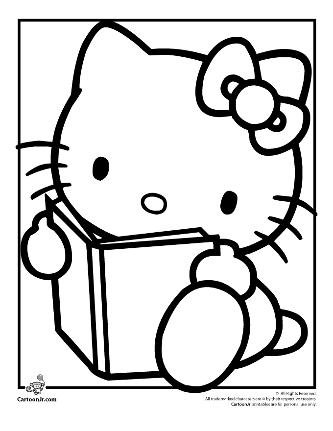 coloring pages hello kitty ~ Bred Southern Of Me