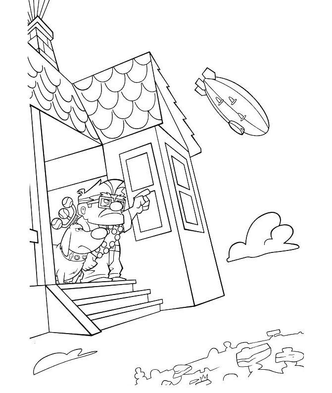 Up Coloring Pages | Disney Movie Up Coloring Sheets