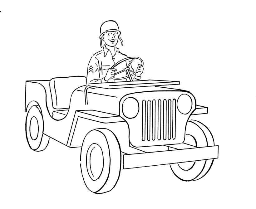 Printable coloring pages of army Keep Healthy Eating Simple