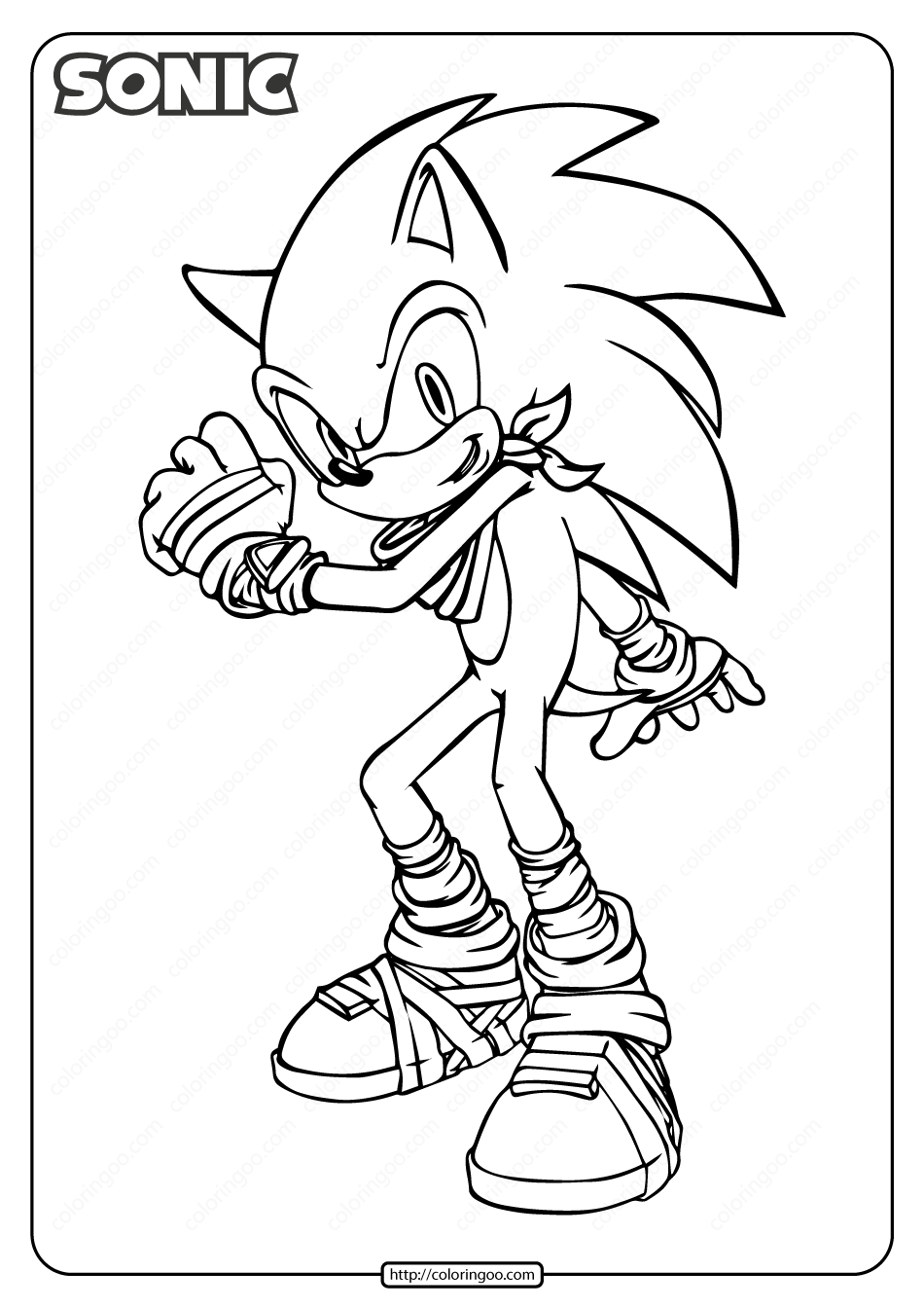 Free Printable Sonic Pdf Coloring Page | Cartoon Coloring Pages, Super  Coloring Pages, Coloring Pages - Coloring Home