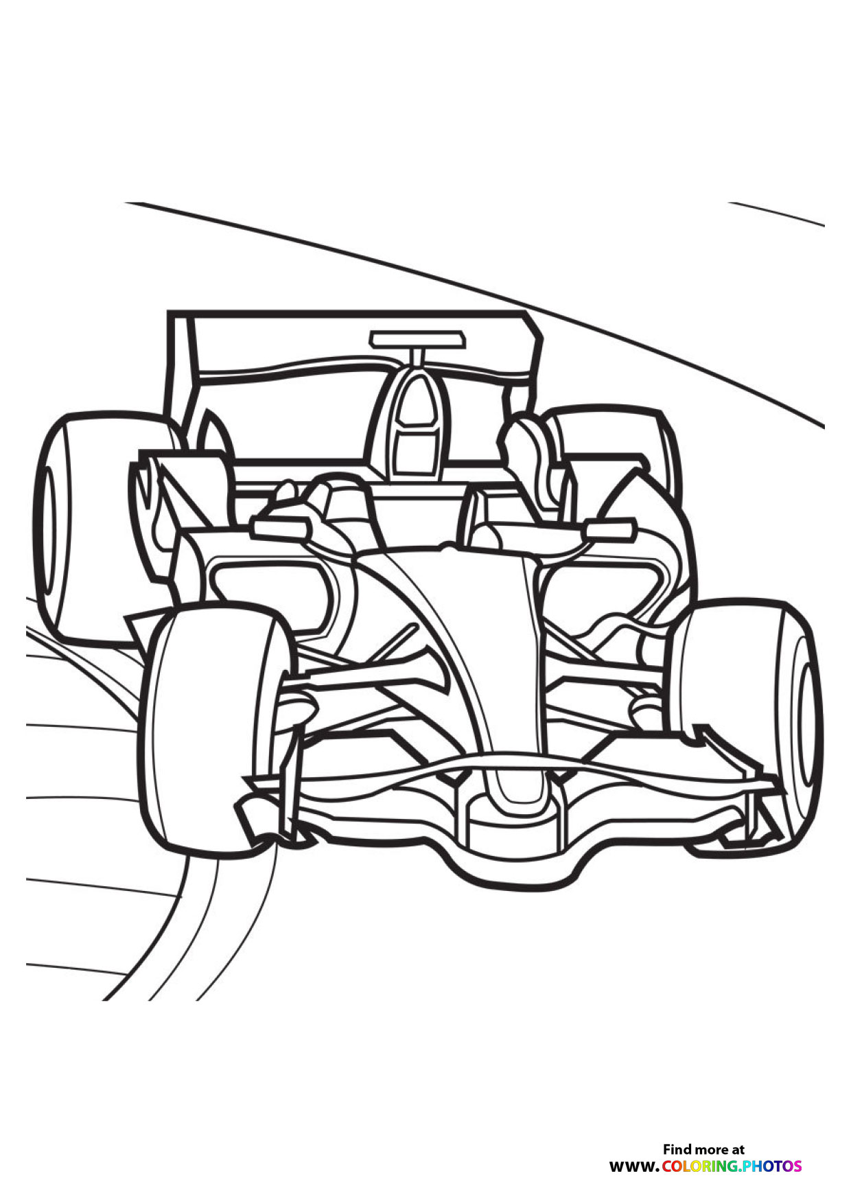 Formula 1 car - Coloring Pages for kids