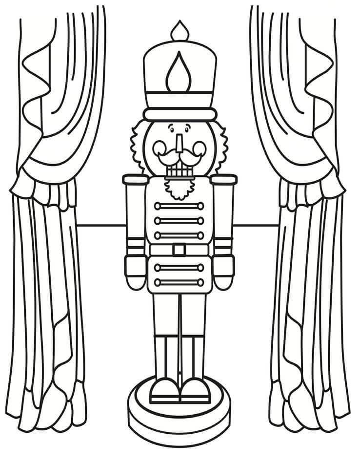Nutcracker on the Stage Coloring Page - Free Printable Coloring Pages for  Kids