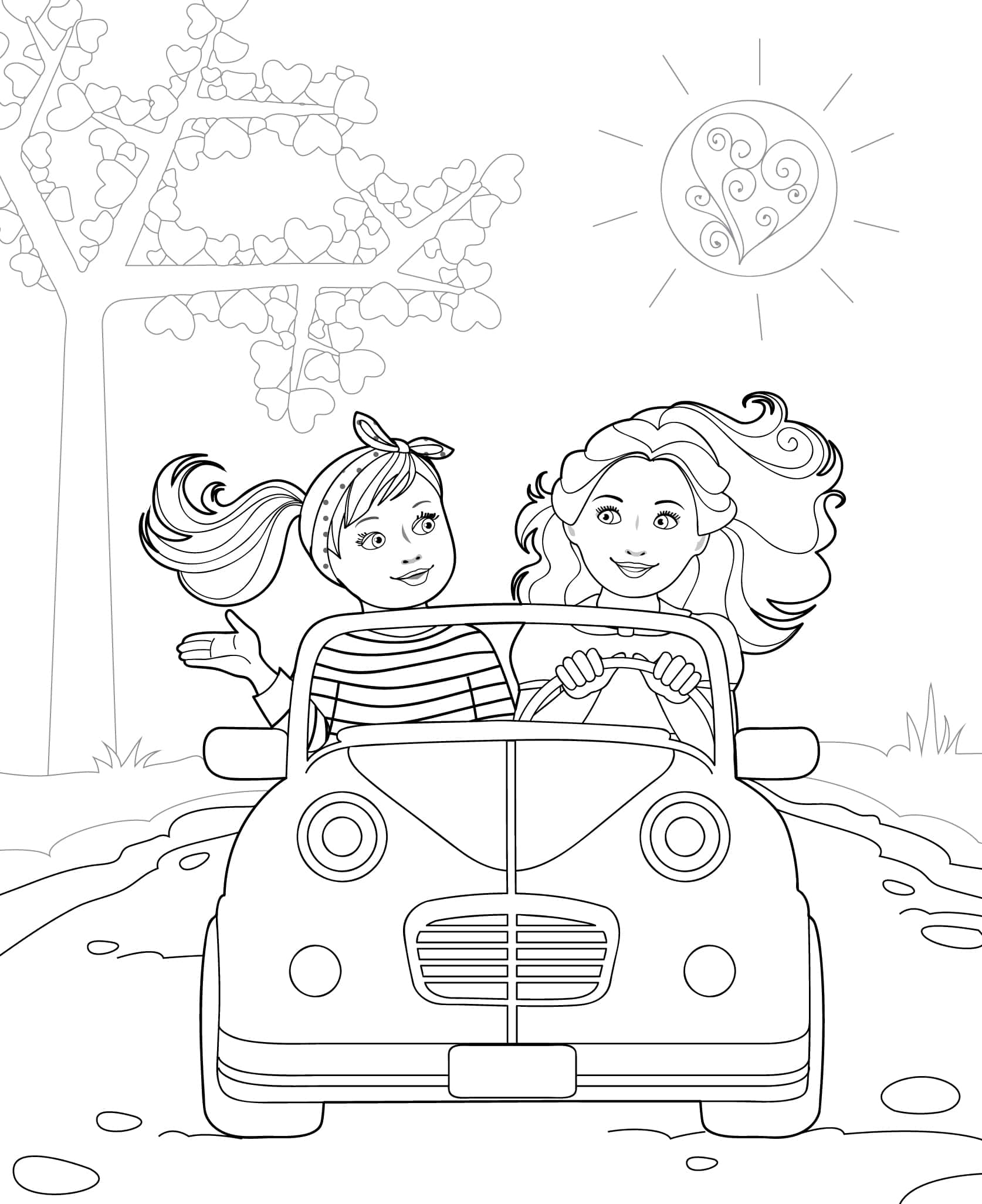 Doll Coloring Page For Girls - Coloring Home