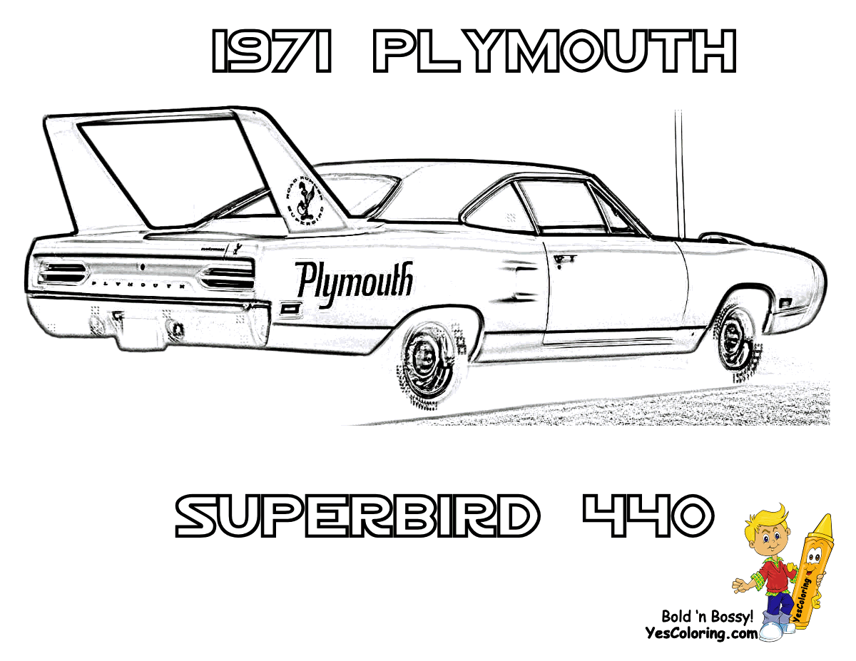 Plymouth Superbird чертеж