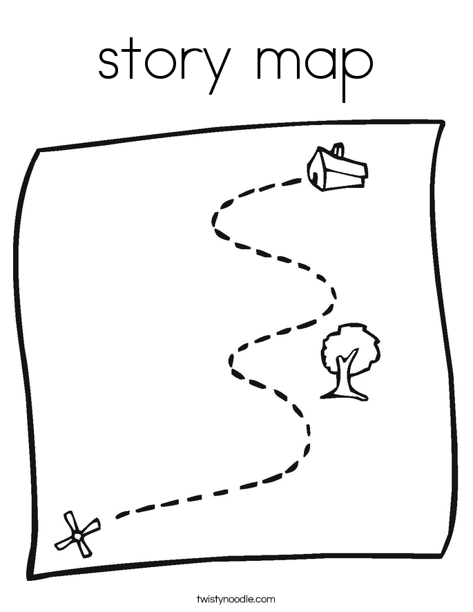 story map Coloring Page - Twisty Noodle