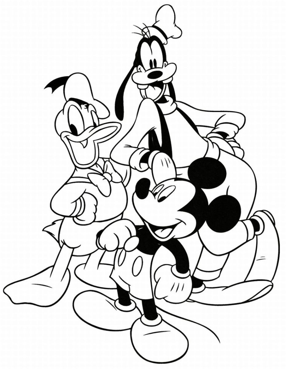 Color Book Disney Characters - High Quality Coloring Pages