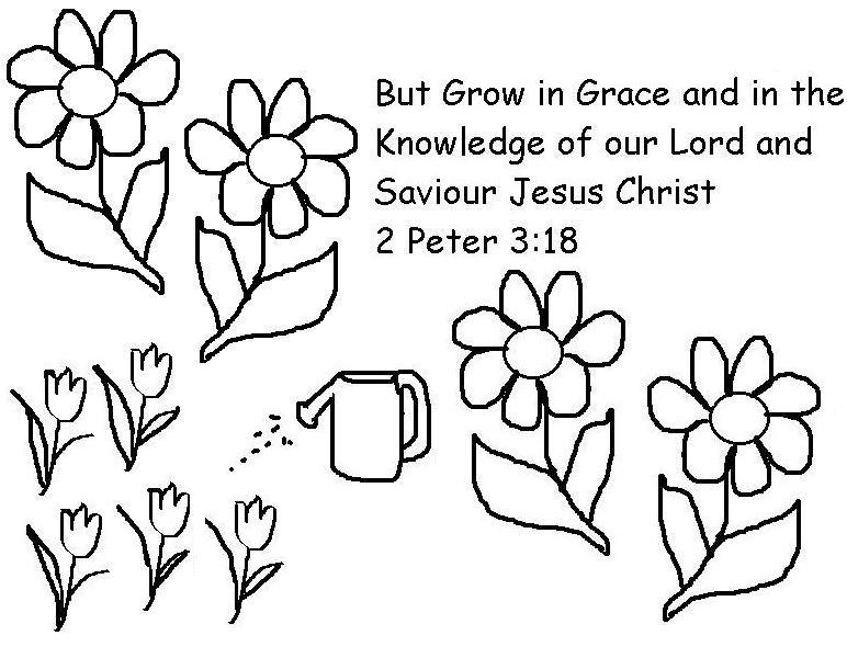 2 Peter 3:18 Coloring Page - Lorain County Free-Net Children's Chapel
