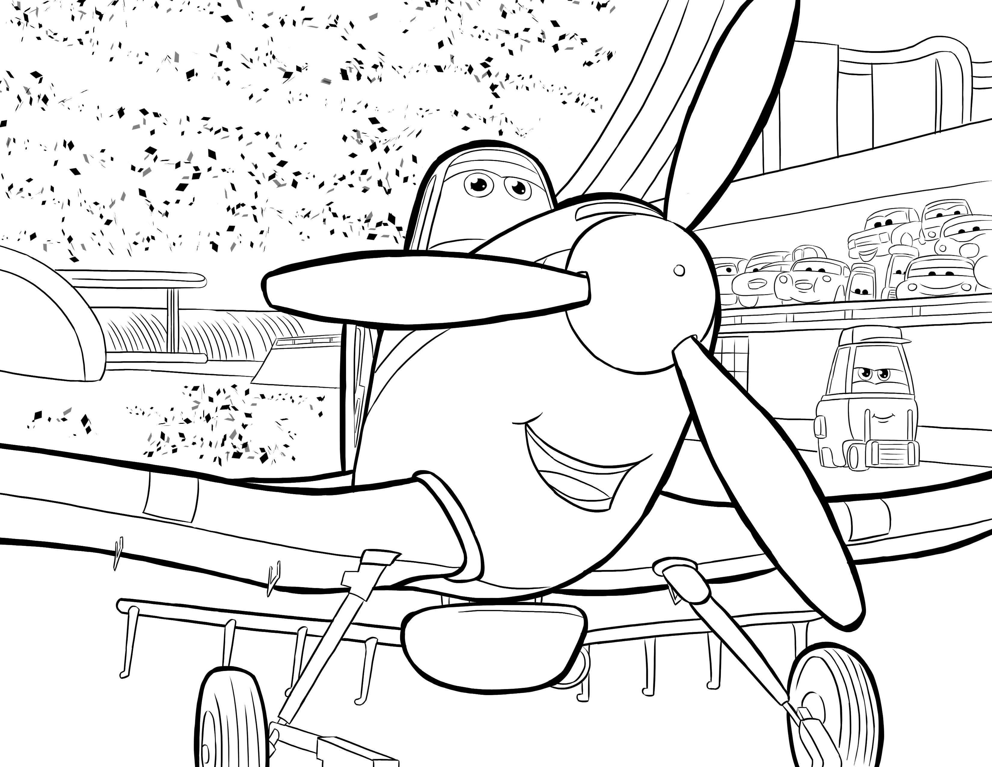 Planes Dusty Crophopper coloring pages for kids | Disney coloring sheets,  Disney coloring pages, Airplane coloring pages