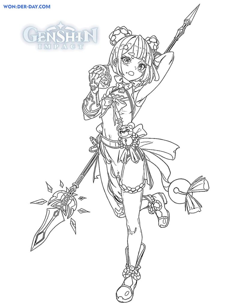 Characters Genshin Impact Coloring Page Free Printable Coloring Pages ...