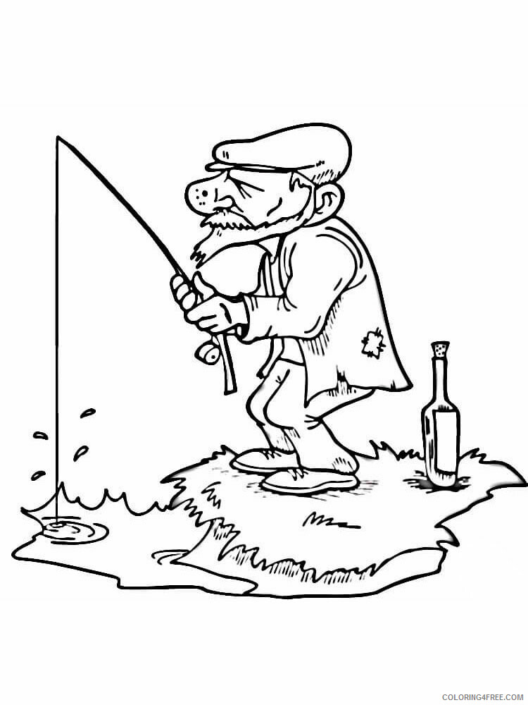 Fisherman Coloring Pages for Kids fisherman 11 Printable 2021 261  Coloring4free - Coloring4Free.com
