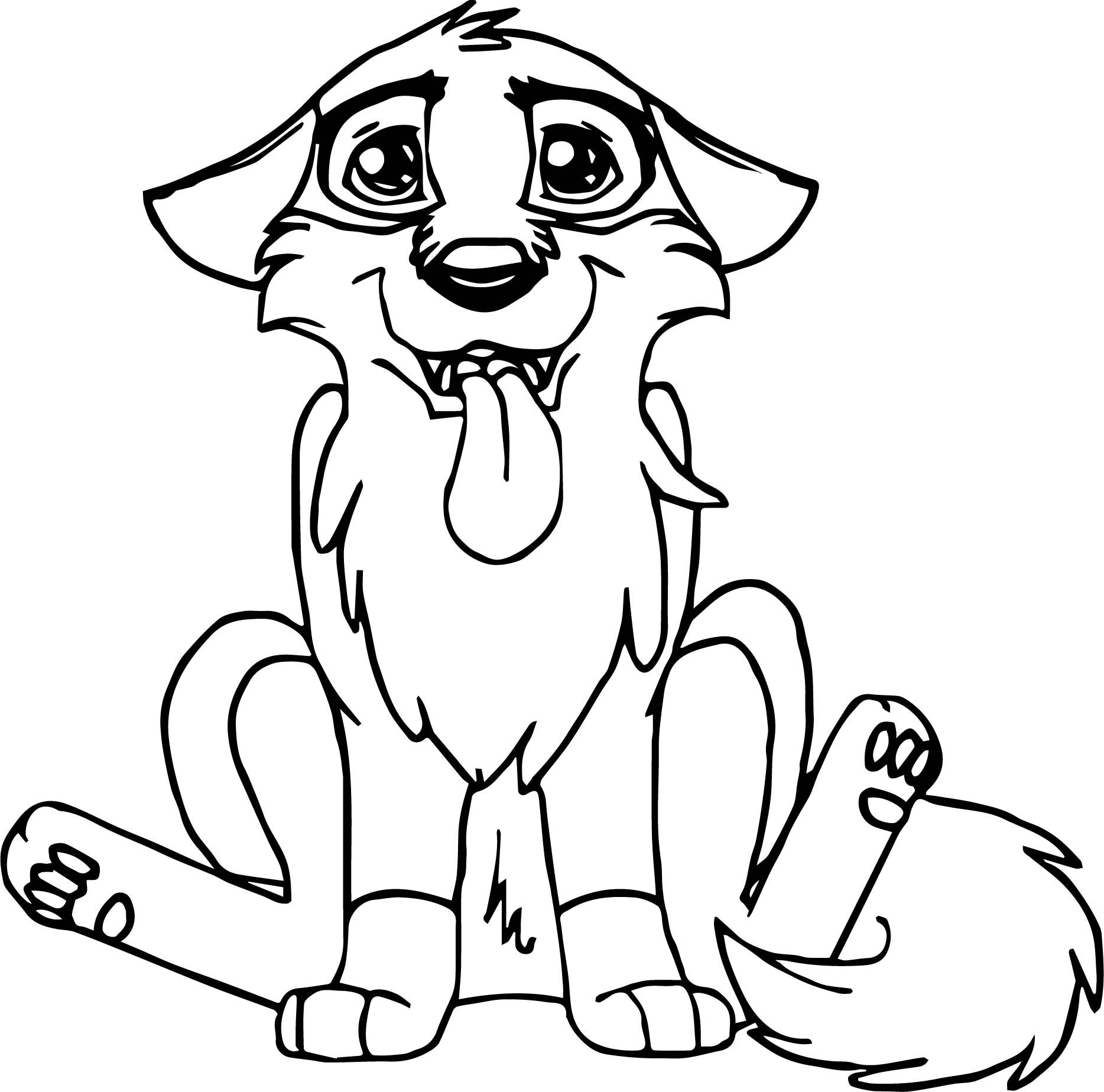 Puppy Coloring Pages Of A Wolf - Novocom.top