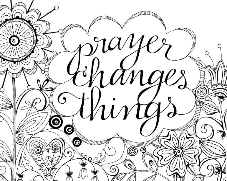 11 Praying for You Coloring Pages to Add to Your Spiritual Practice -  Happier Human