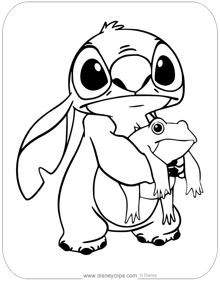 Stitch And Angel Coloring Pages.