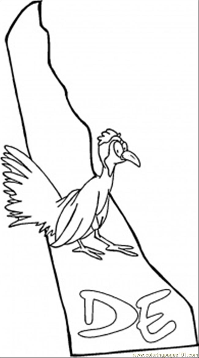 delaware state tree coloring page