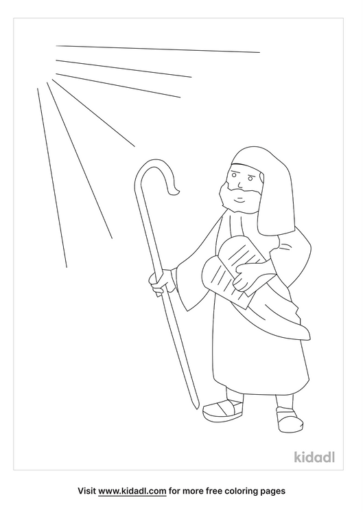 God Handing Moses The Ten Commandments Coloring Pages | Free Bible Coloring  Pages | Kidadl