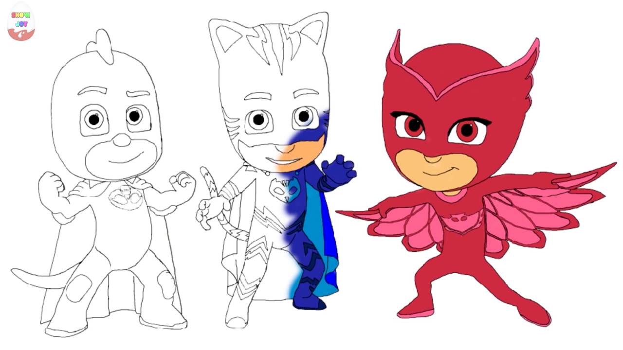 Print Free Disney Color Page Pj Masks - Coloring Pages Gallery