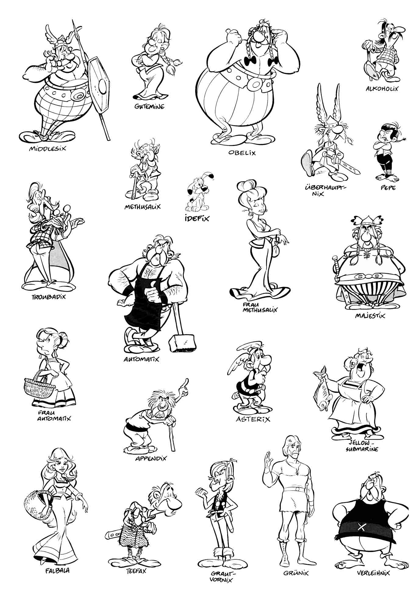 Asterix and obÃ©lix coloring pages - Coloring for kids : coloriages ...