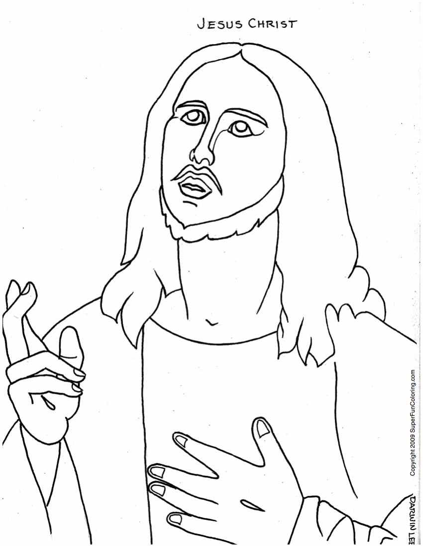 Kids For Download Coloring Pages About Jesus Fresh In Painting ...