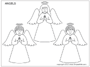 Printable Angel - Coloring Pages for Kids and for Adults
