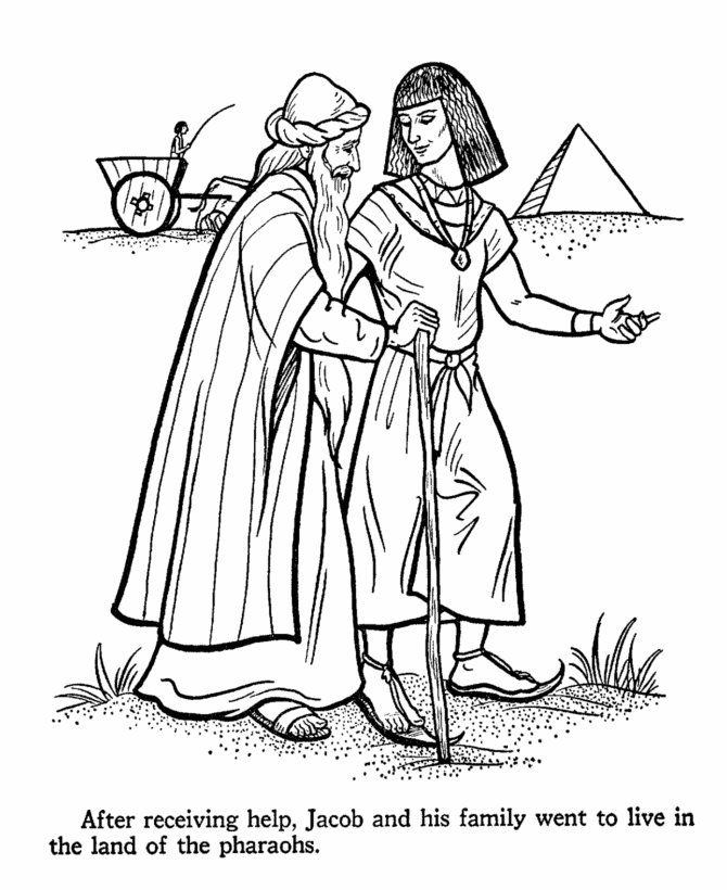 Bible Joseph And His Brothers - Coloring Pages for Kids and for Adults