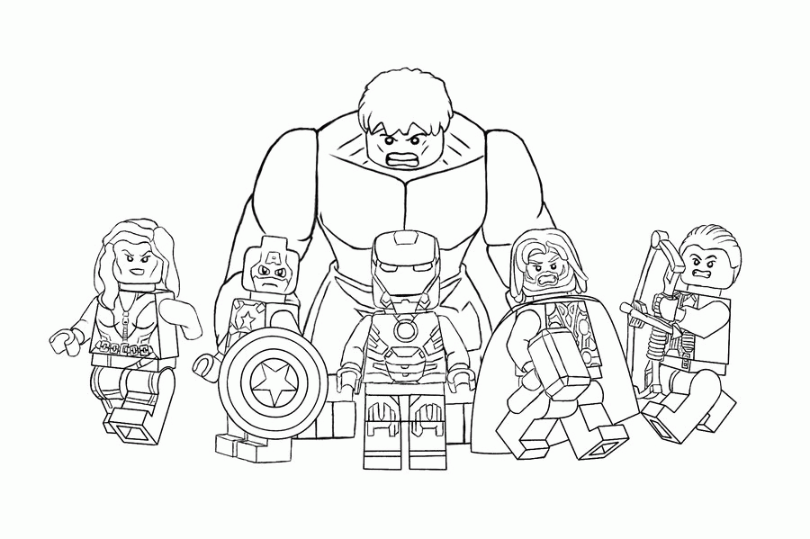 Download Lego Avenger Coloring Pages - Coloring Home