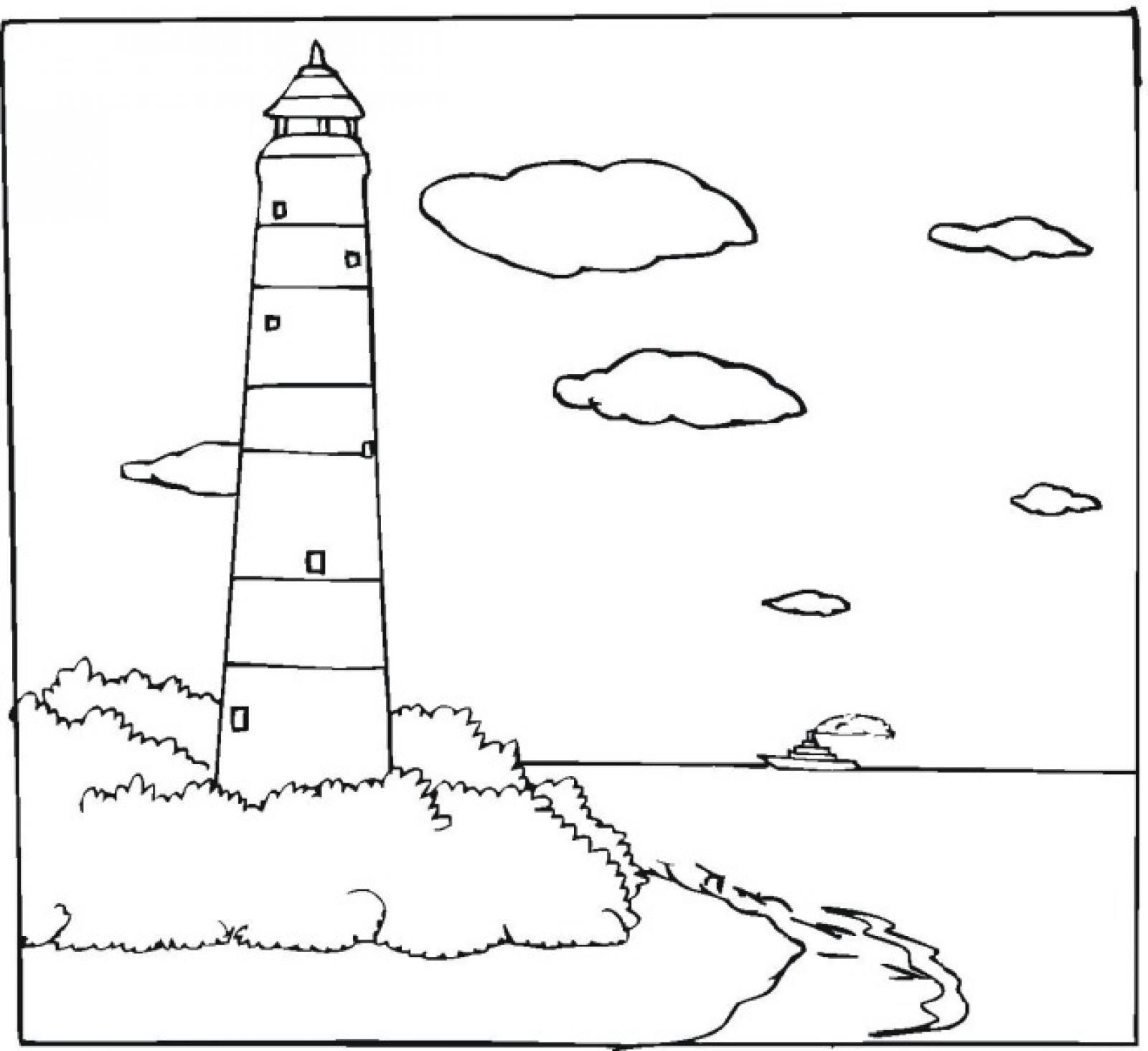 Download Printable Coloring Pages Of Lighthouses - Coloring Home