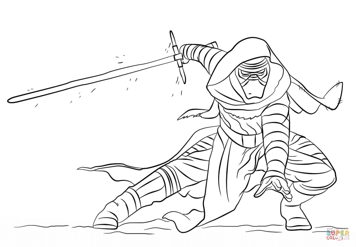 Kylo Ren coloring page | Free Printable Coloring Pages