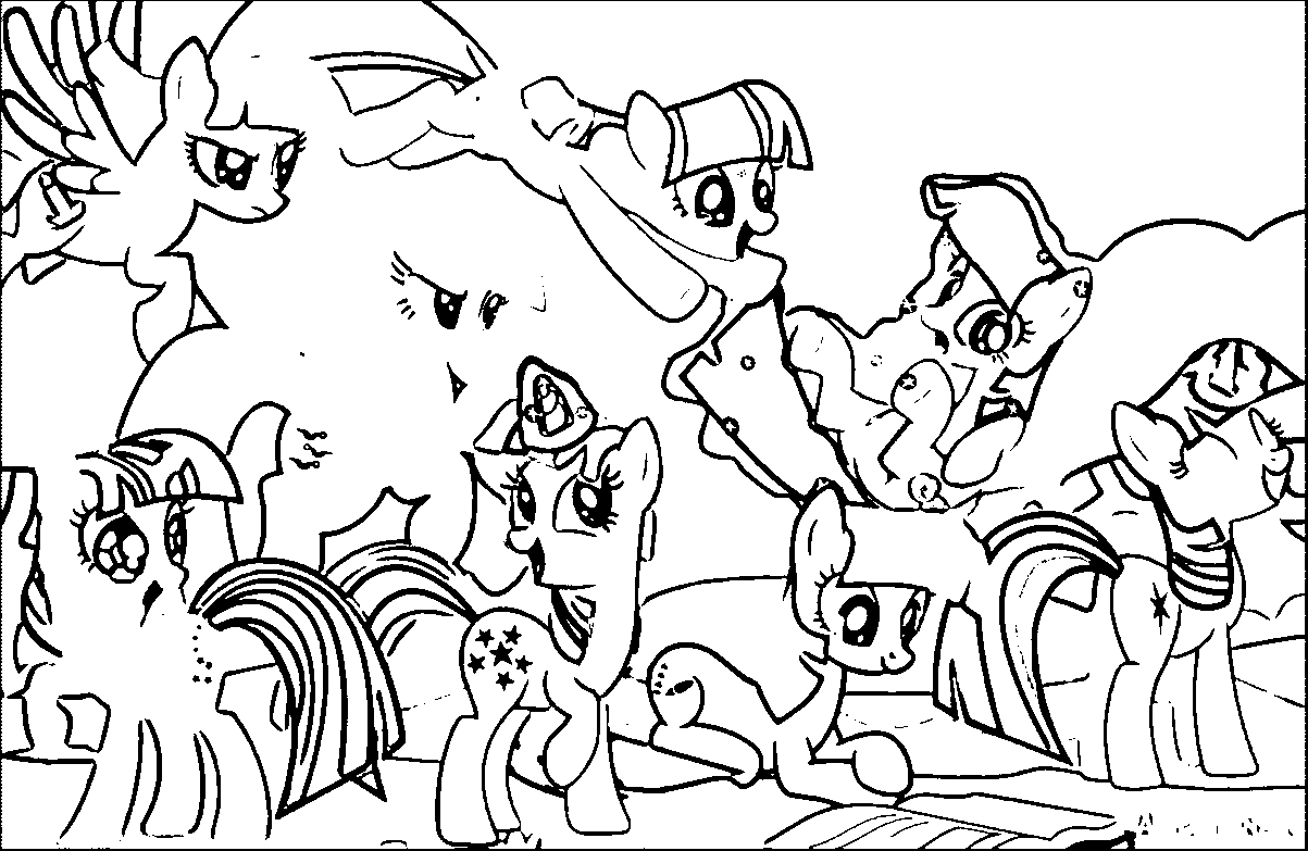 Coloring Pages Friendship Is Magic - High Quality Coloring Pages